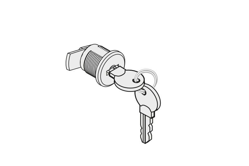 SOMMER Schlüssel mit Schloss für STArter/RUNner